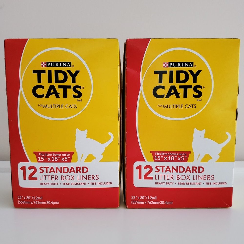 Purina Tidy Cats for Multiple Cats Litter Box Liners | 1 Box | 12 Ct./Box